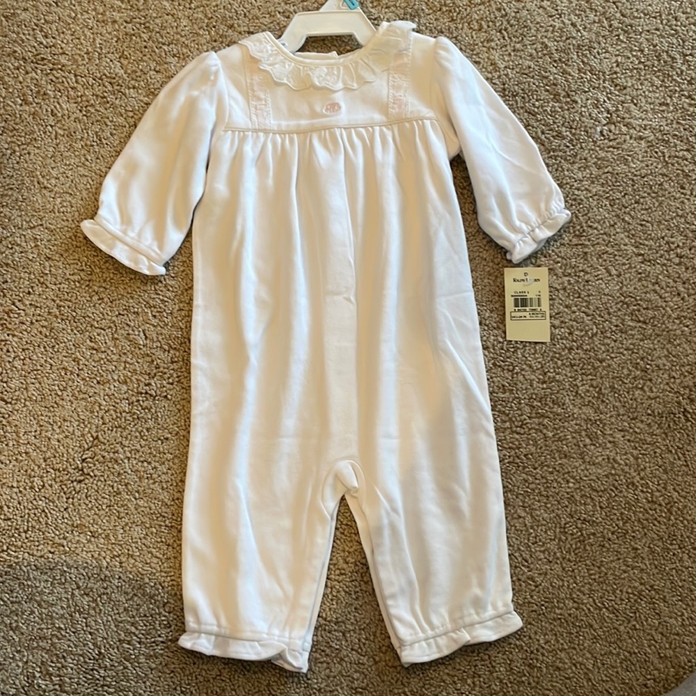 Never worn with tags Ralph Lauren outfit size 6 months